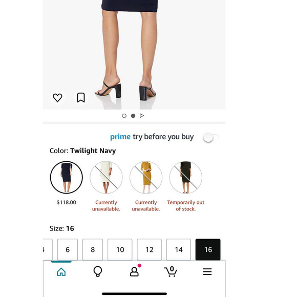 NWT Donna Morgan 3/4 Sleeve Twisted Neckline Sheath Dress - Black Size 16 - Picture 3 of 12